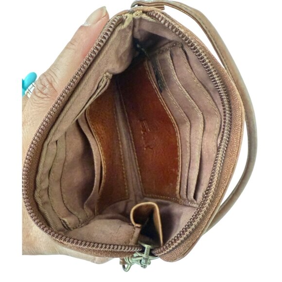 Fossil Genuine Leather Multicolor Patchwork Wristlet Purse Wallet w/ Zip Closure - Picture 7 of 11